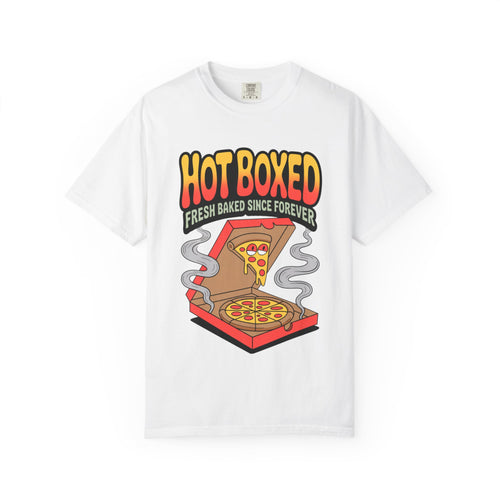 Pizza Lovers Unisex T-shirt | Hot Boxed Graphic Tee, Casual Wear, Gift for Foodies, Comfortable Lifestyle Shirt, Birthday Party Apparel