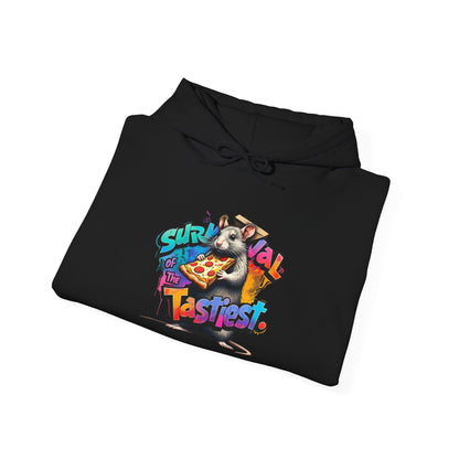 Survival of Tastiest Unisex Heavy Blend Hoodie - Fun & Cozy Sweatshirt for Pizza Lovers