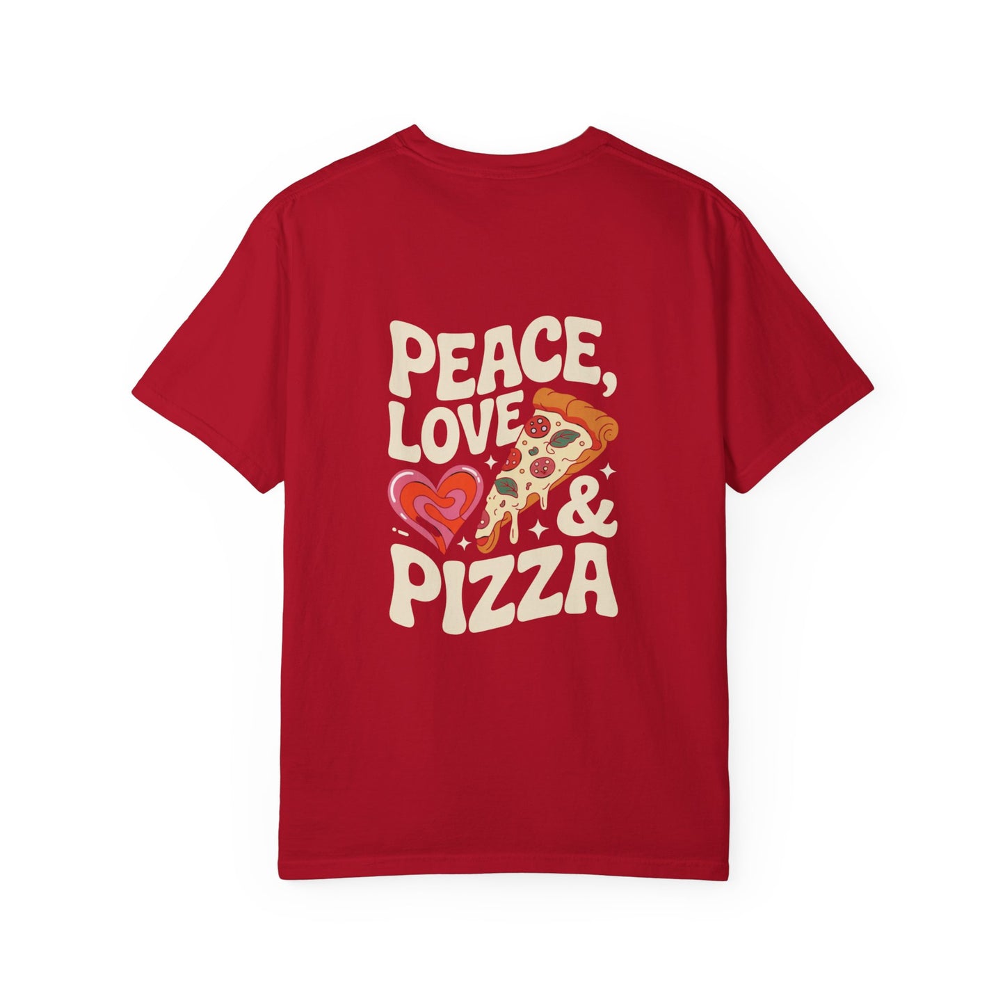 Peace, Love & Pizza Unisex Garment-Dyed T-shirt | Fun Apparel for Pizza Lovers, Gift for Foodies, Casual Wear, Perfect for Parties, [...]