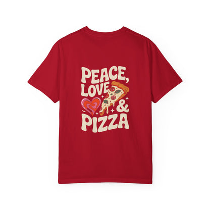 Peace, Love & Pizza Unisex Garment-Dyed T-shirt | Fun Apparel for Pizza Lovers, Gift for Foodies, Casual Wear, Perfect for Parties, [...]