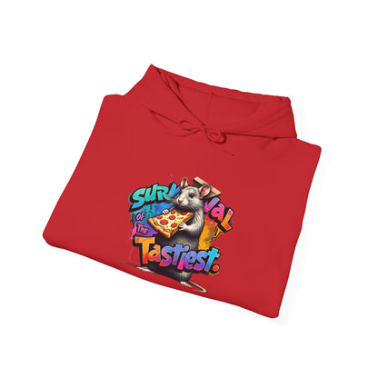 Survival of Tastiest Unisex Heavy Blend Hoodie - Fun & Cozy Sweatshirt for Pizza Lovers