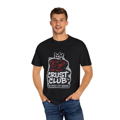 Crust Club T-Shirt, Unisex Garment-Dyed Tee, Fun Foodie Apparel, Casual Wear for Food Lovers, Gifts for Friends