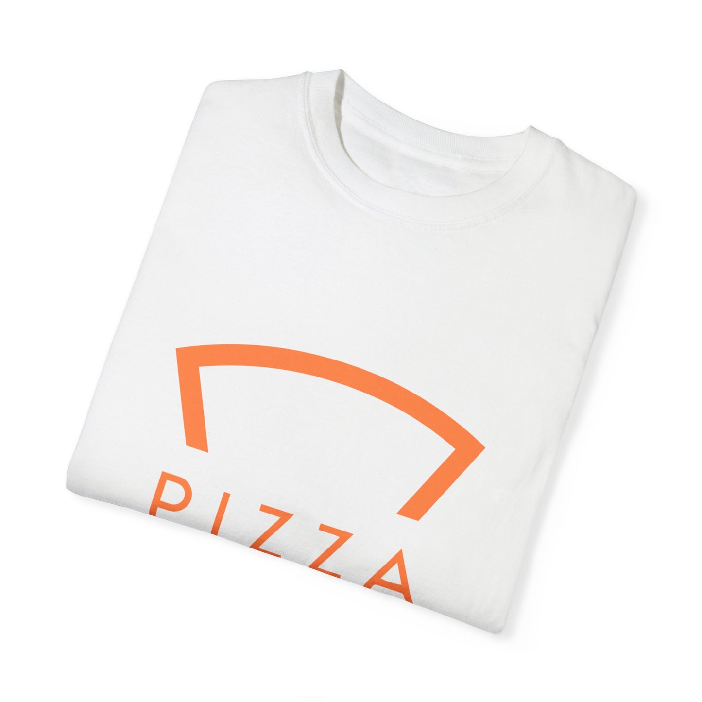 Unisex Garment-Dyed T-Shirt - 'Pizza V' Graphic Tee