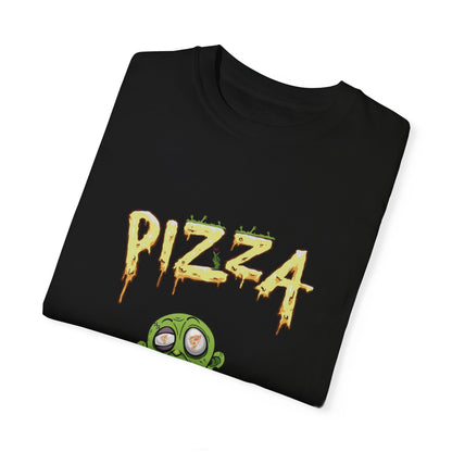 Zombie Pizza Unisex T-Shirt – Fun Graphic Tee for Halloween and Pizza Lovers