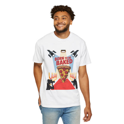 Born to Be Baked Unisex T-Shirt - Fun Pizza Design for Food Lovers