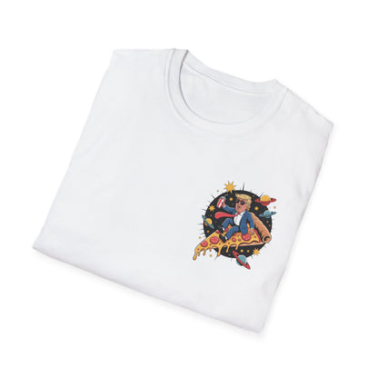 Cosmic Pizza Adventure T-Shirt | Fun Graphic Tee, Unisex Gift, Space Lover Apparel, Creative Outfit, Whimsical Fashion