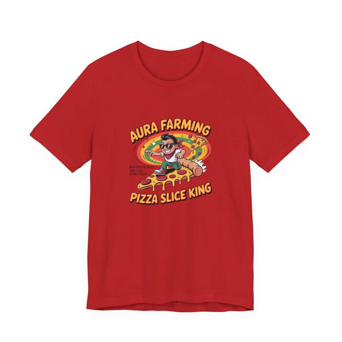 Aura Farming – Pizza Slice King Gamer Edition T-Shirt