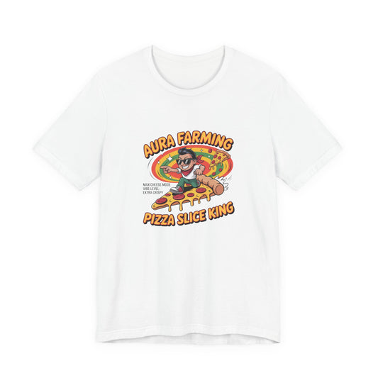 Aura Farming – Pizza Slice King Gamer Edition T-Shirt