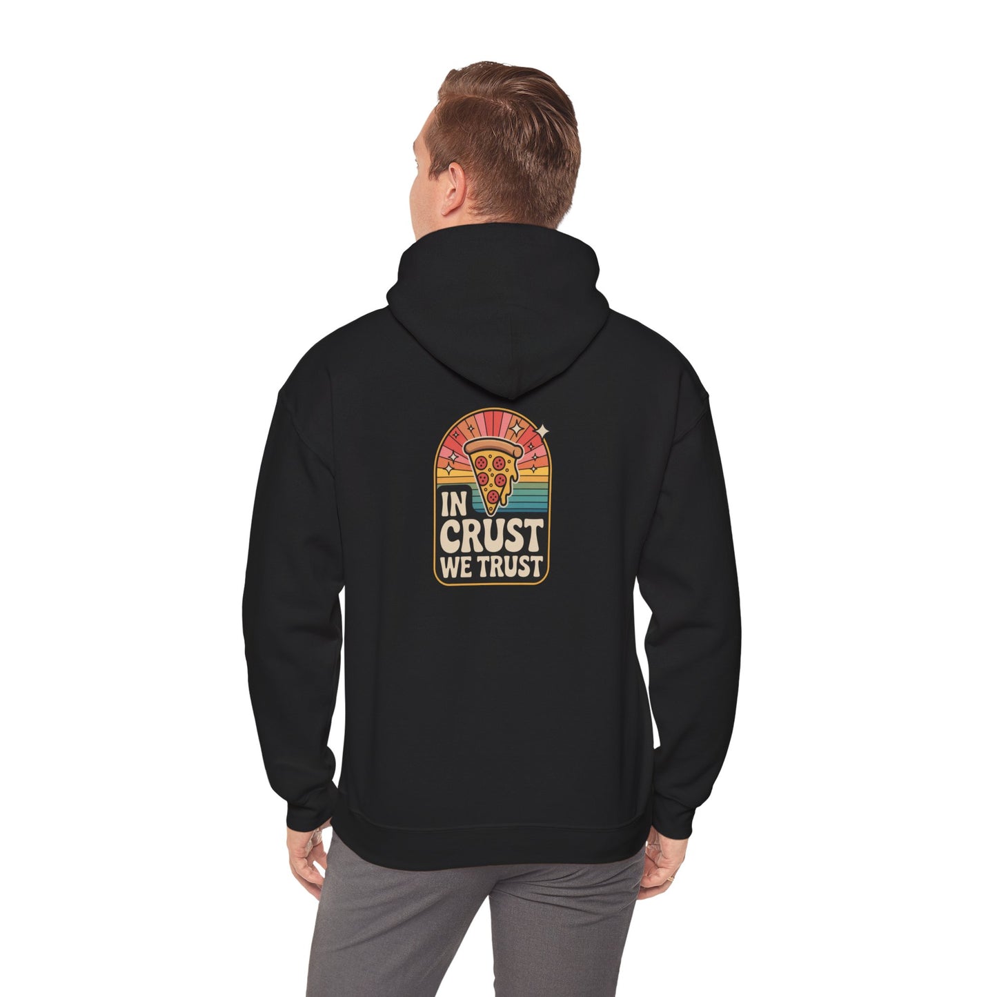 Pizza Lovers Unisex Hoodie - 'In Crust We Trust' Sweatshirt, Cozy Fashion, Gift for Foodies, Casual Wear, Snuggle Up Style