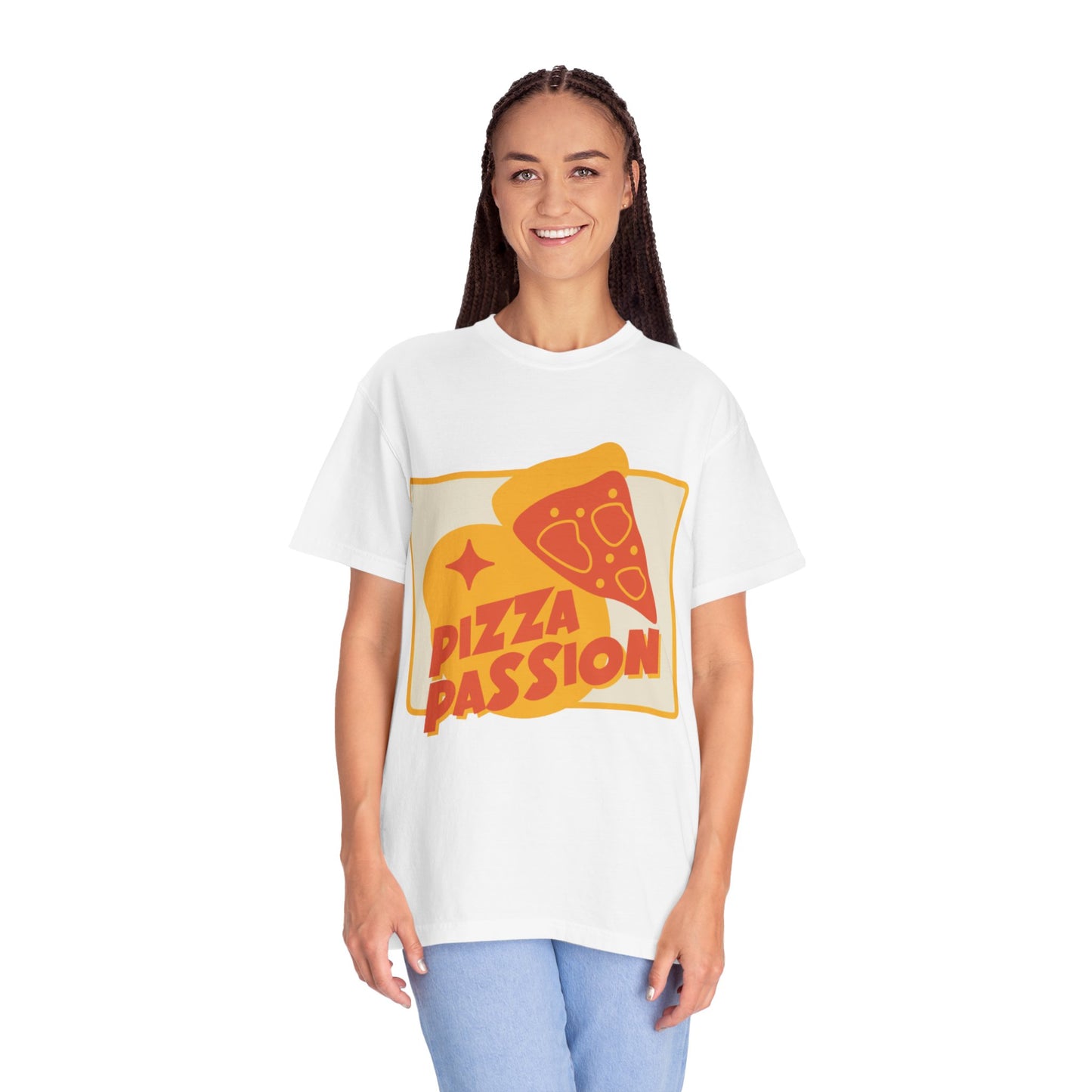Pizza Passion Unisex Garment-Dyed T-Shirt - Fun Foodie Apparel for Pizza Lovers