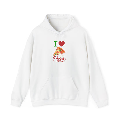 I Love Pizza Hoodie | Unisex Heavy Blend Sweatshirt for Food Lovers