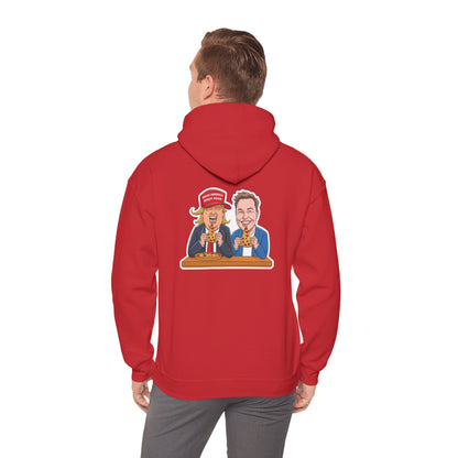 Funny Political Cartoon Hoodie, Unisex Sweatshirt, Gift for Friends, Humor Apparel, Casual Wear, Election Day, Party Outfit