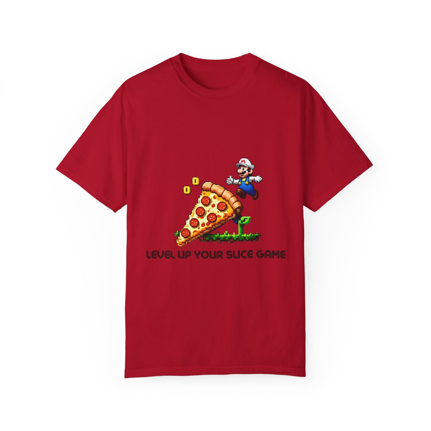 Level Up Your Slice Game Unisex T-Shirt - Fun Gamer Tee for Pizza Lovers