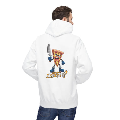 Funny Pizza Chef Hoodie, Unisex Fleece Sweatshirt, Perfect Gift for Foodies, Unique Kitchen Apparel, Pizza Lover's Clothing