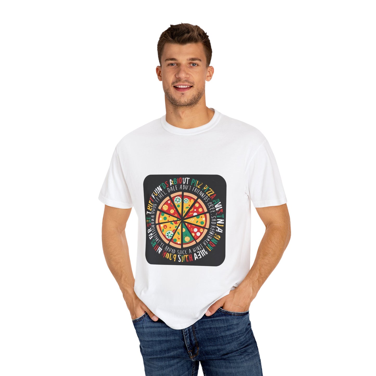 Funny Pizza T-Shirt for Food Lovers - Unisex Garment-Dyed Tee