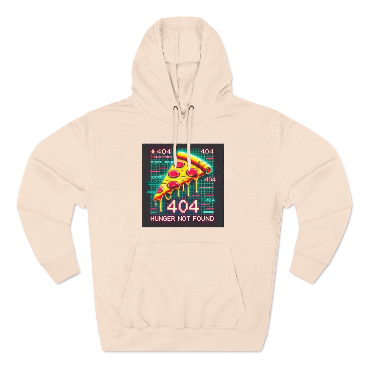 Three-Panel Fleece Hoodie