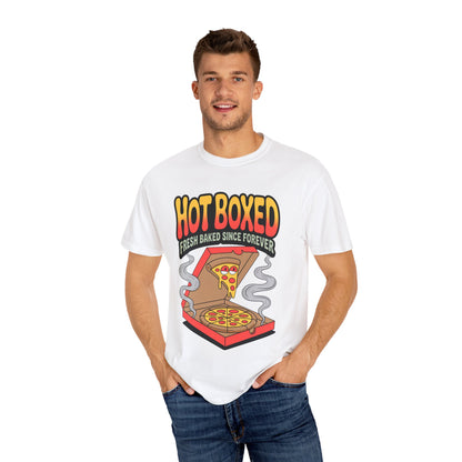 Pizza Lovers Unisex T-shirt | Hot Boxed Graphic Tee, Casual Wear, Gift for Foodies, Comfortable Lifestyle Shirt, Birthday Party Apparel