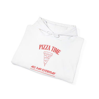 Pizza Time Hooded Sweatshirt - Unisex Comfort for Pizza Lovers