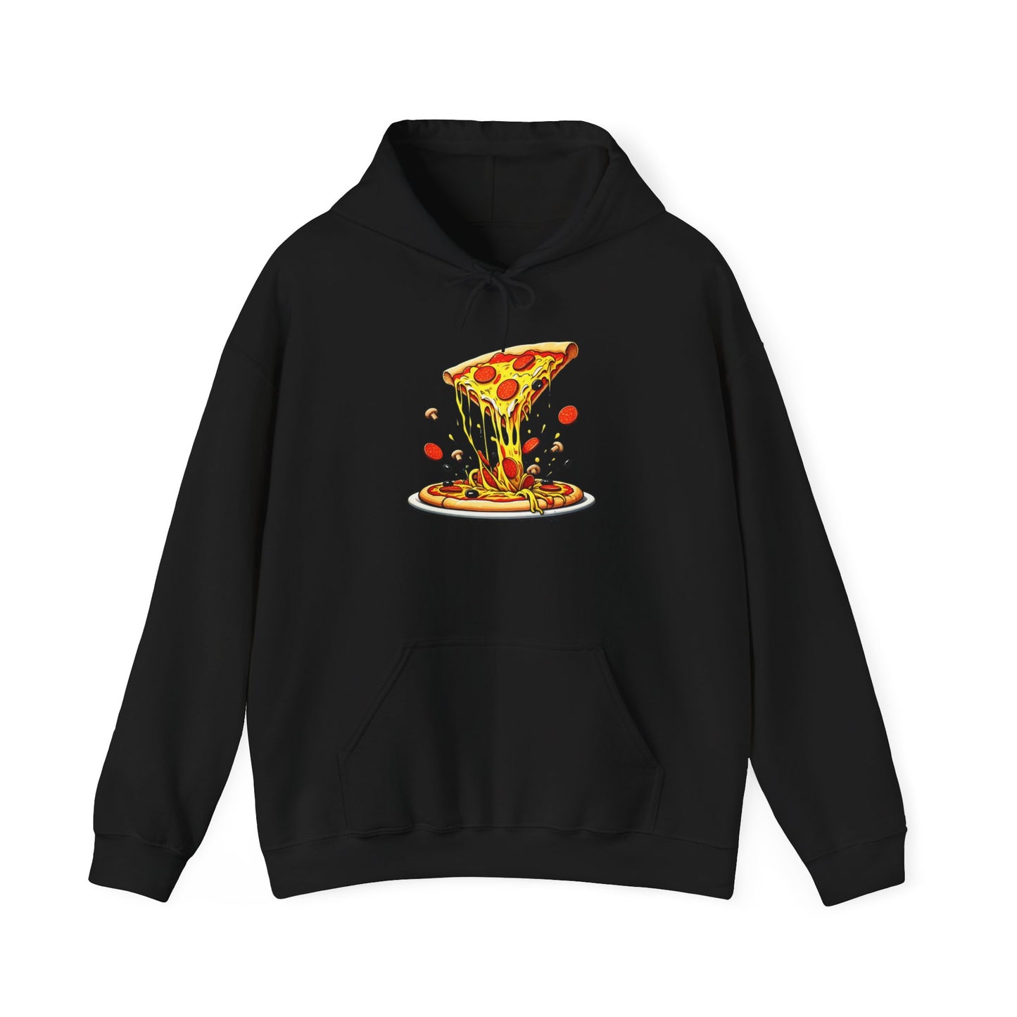 Pizza Lover's Unisex Hooded Sweatshirt - Comfortable and Fun Design for Foodies