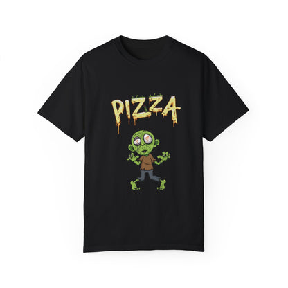 Zombie Pizza Unisex T-Shirt – Fun Graphic Tee for Halloween and Pizza Lovers