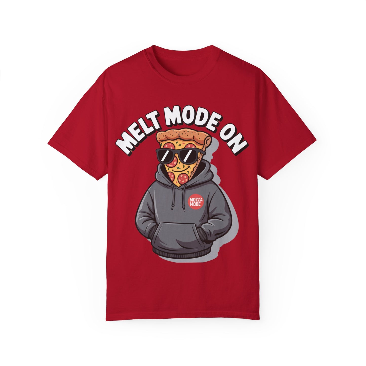 Melt Mode On Unisex T-Shirt | Fun Pizza Graphic Tee