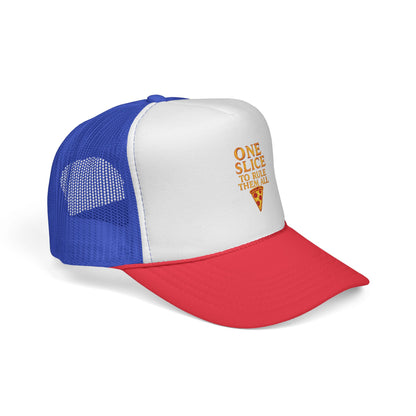 Pizza Lover Trucker Cap | Fun Hat for Foodies, Perfect Gift for Birthdays, BBQs, and Casual Outings, One Slice to Rule Them All