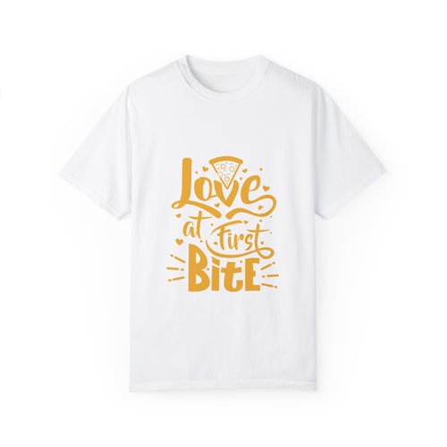Unisex Love at First Bite T-Shirt - Perfect for Pizza Lovers