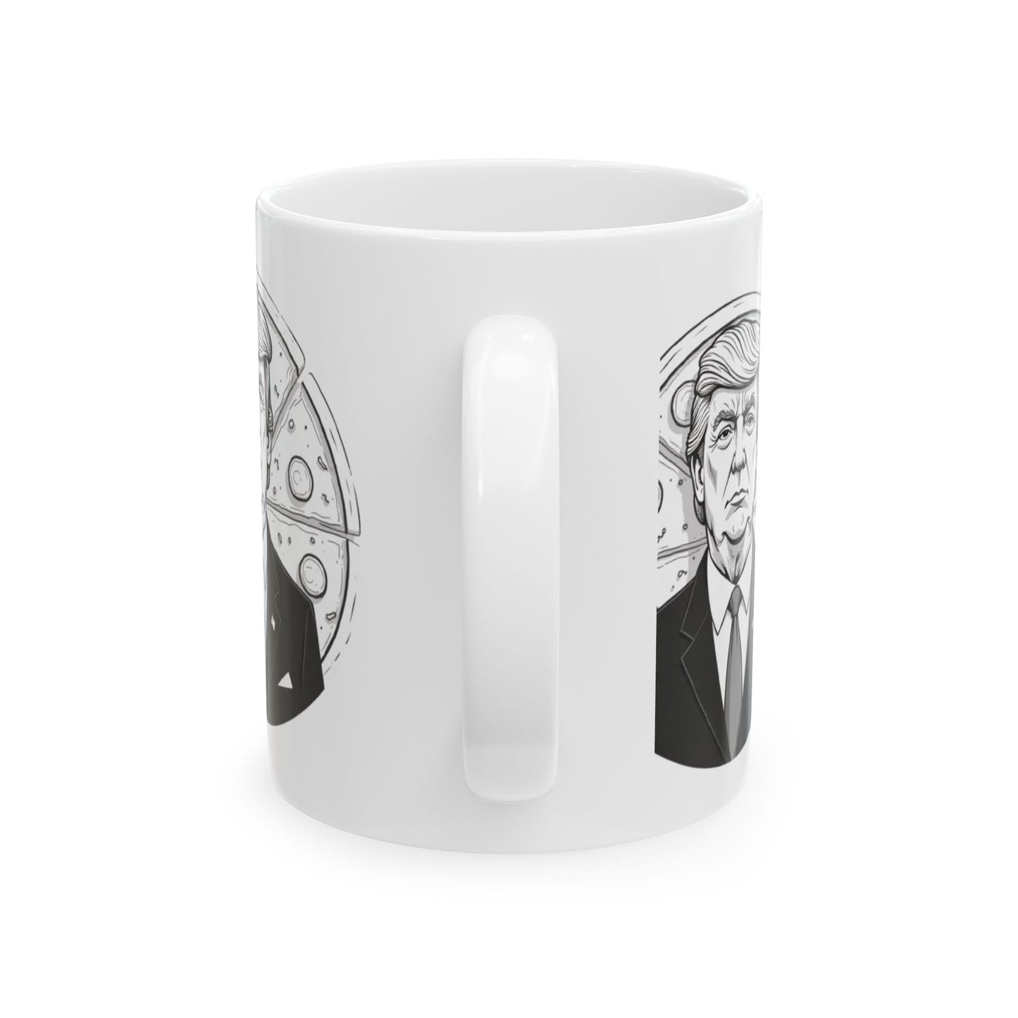 Donald Trump Inspired Ceramic Mug, Political Gift, Humor Mug, Funny Coffee Cup, Retro Style Drinkware, Election Memorabilia