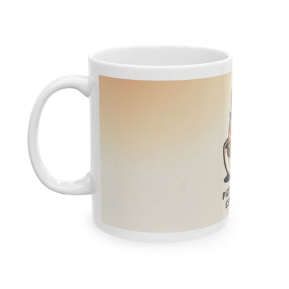 Pizza Meets Espresso Ceramic Mug - Fun Coffee Cup for Food Lovers