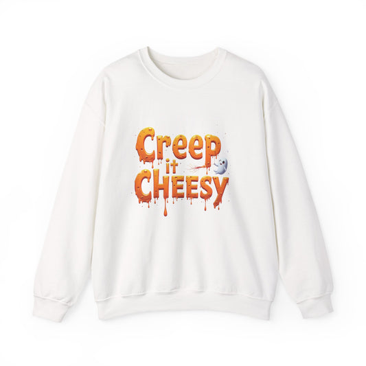 Hauntingly Cheesy Sweatshirt, Cozy Fall Apparel, Halloween Sweatshirt, Unisex Gift, Spooky Season Fashion