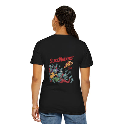 Zombie Slice Walkers T-Shirt | Fun Graphic Tee for Halloween, Costume Party, Gifts, Casual Wear, Everyday Style