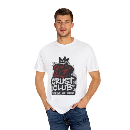 Crust Club T-Shirt, Unisex Garment-Dyed Tee, Fun Foodie Apparel, Casual Wear for Food Lovers, Gifts for Friends