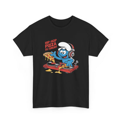 Hip-Hop Pizza DJ Smurf Unisex Heavy Cotton Tee