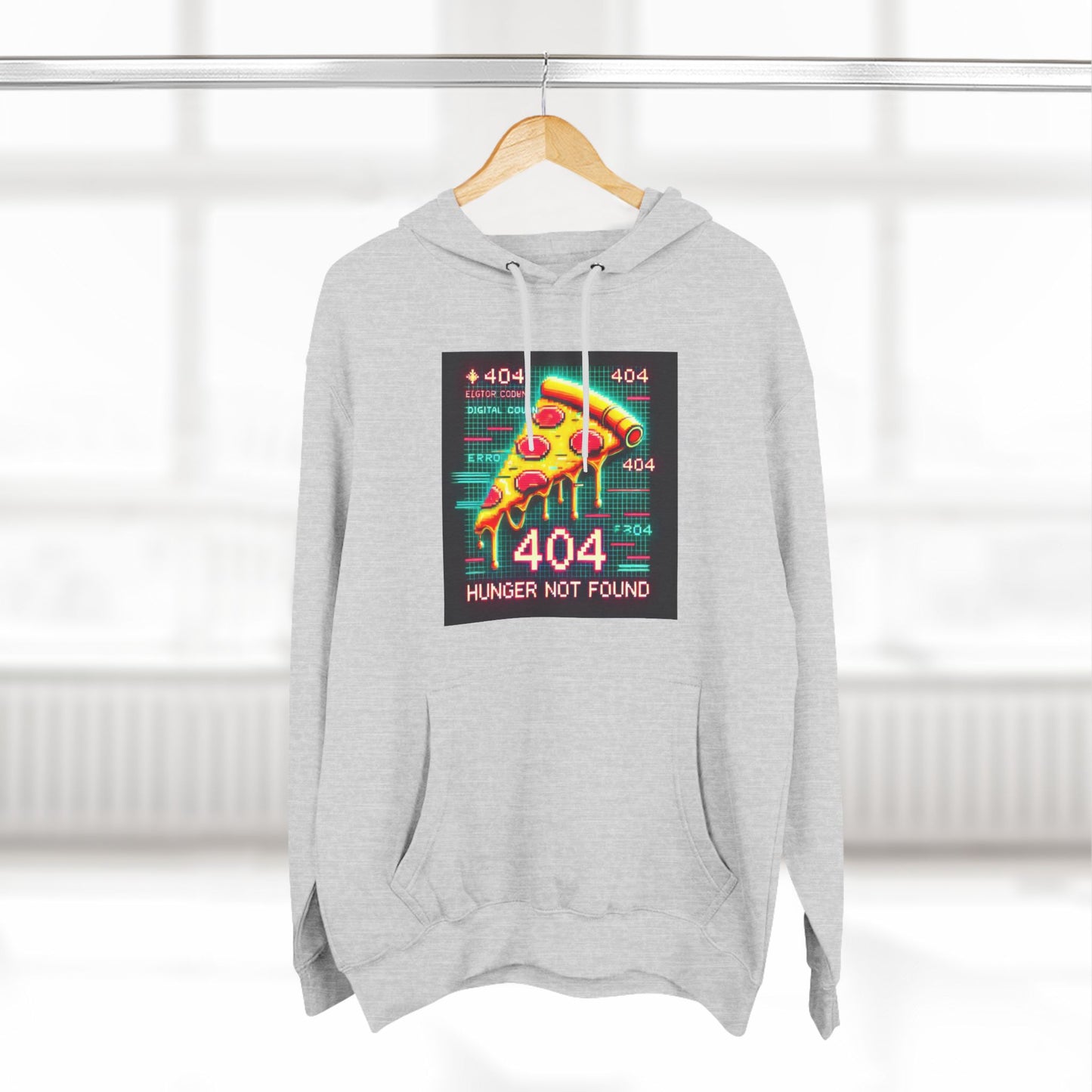 Three-Panel Fleece Hoodie