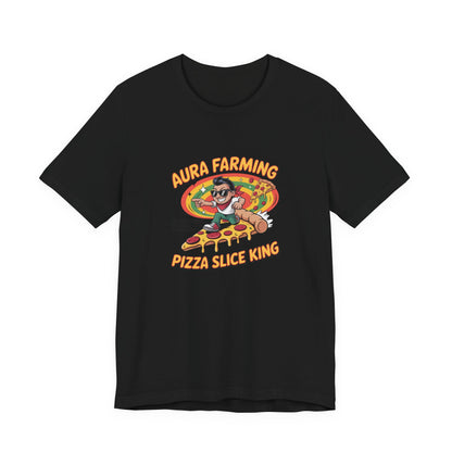 Aura Farming – Pizza Slice King Gamer Edition T-Shirt