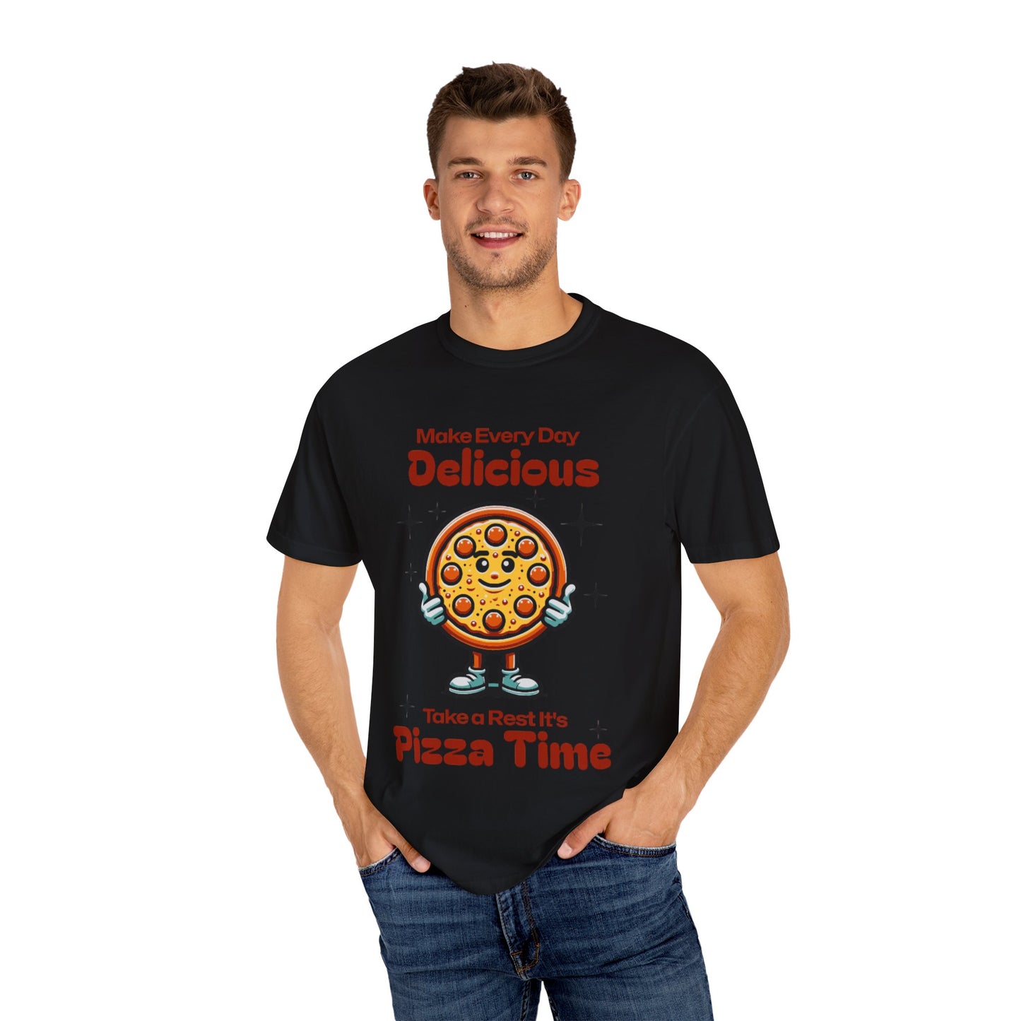 Cute Pizza Time Unisex T-Shirt - Make Every Day Delicious