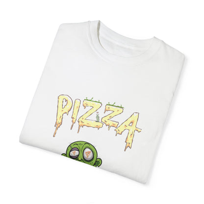 Zombie Pizza Unisex T-Shirt – Fun Graphic Tee for Halloween and Pizza Lovers