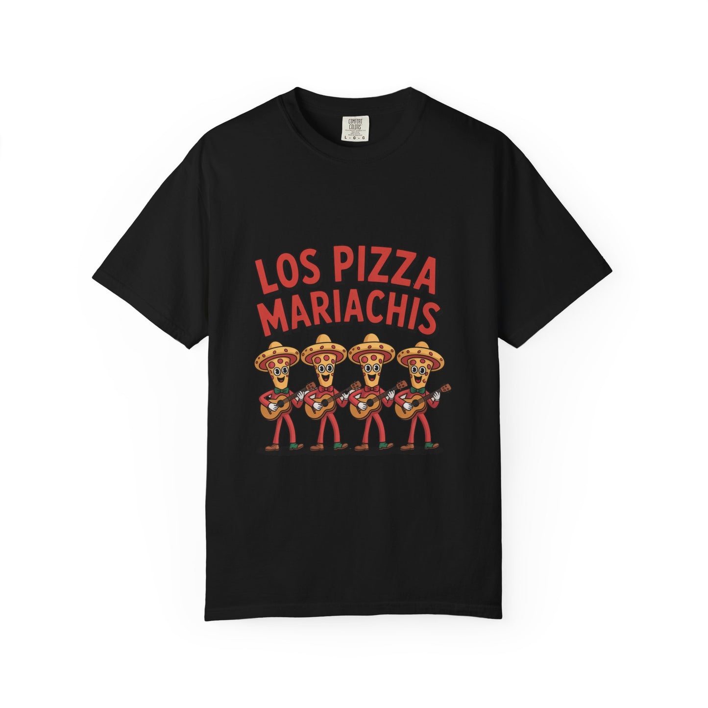 Los Pizza Mariachis T-shirt – Fun Unisex Garment-Dyed Tee for Music Lovers
