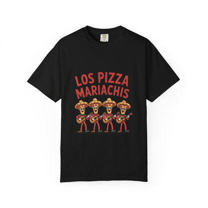 Los Pizza Mariachis T-shirt – Fun Unisex Garment-Dyed Tee for Music Lovers