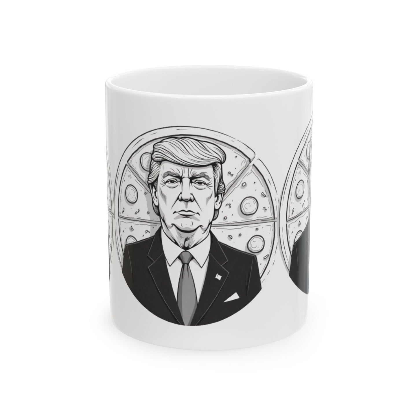 Donald Trump Inspired Ceramic Mug, Political Gift, Humor Mug, Funny Coffee Cup, Retro Style Drinkware, Election Memorabilia