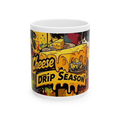 Cheese Drip Season Ceramic Mug – Fun & Quirky Kitchenware for Cheese Lovers