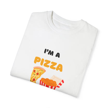 Funny Pizza and Chicken Nuggets T-Shirt for Food Lovers