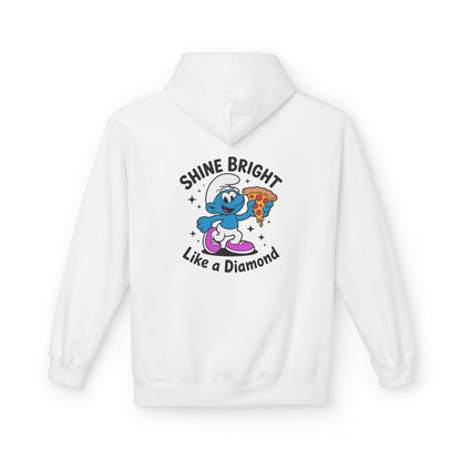 Shine Bright Like a Diamond Pizza Smurf Hoodie - Unisex