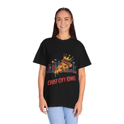 Crust City Kings Unisex T-Shirt - Fun Pizza Graphic Tee for Food Lovers