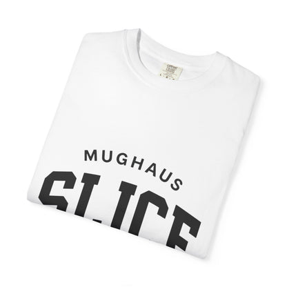 Unisex Garment-Dyed T-shirt with 'Slice' Print - Casual Tee, Gift for Foodies, Ideal for Summer, Birthday, Graphic Shirt, Trendy Outfit