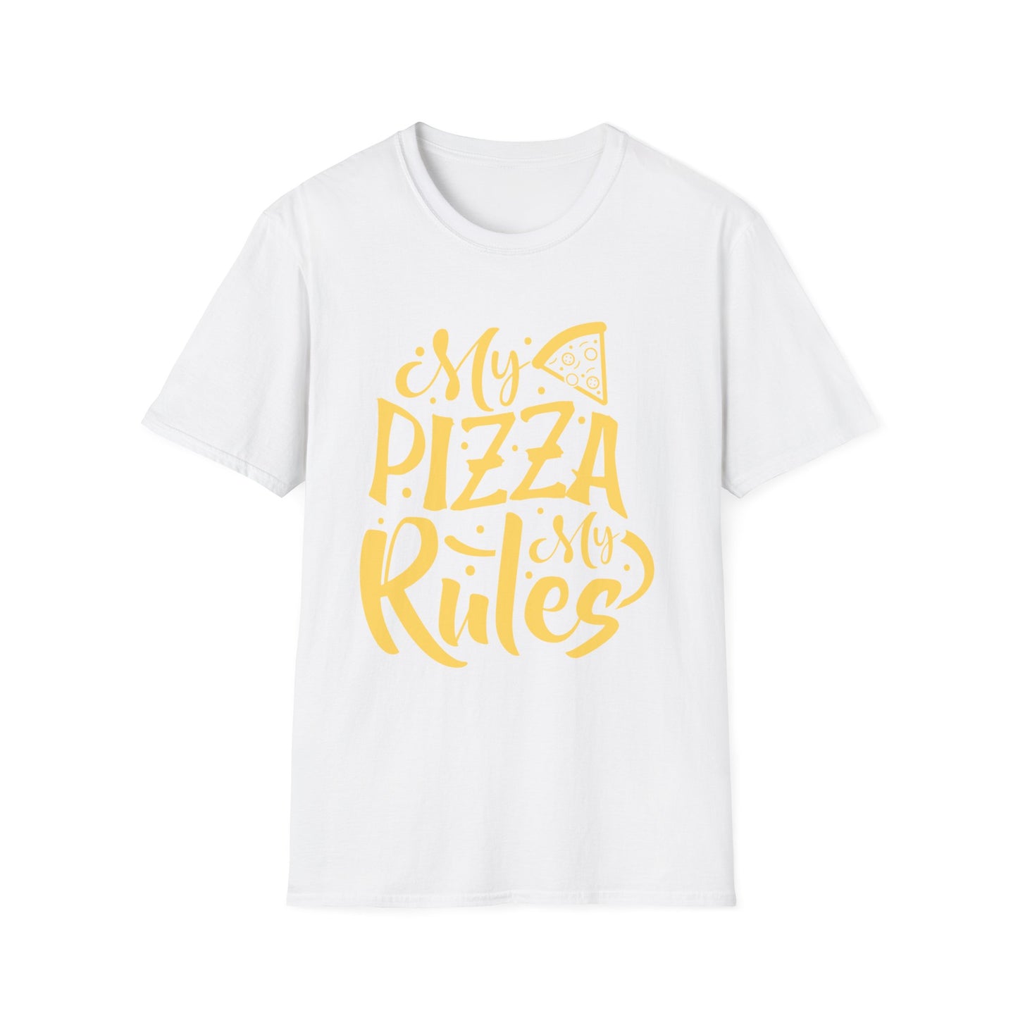 My Pizza Rules Unisex Softstyle T-Shirt - Perfect for Pizza Lovers & Foodies