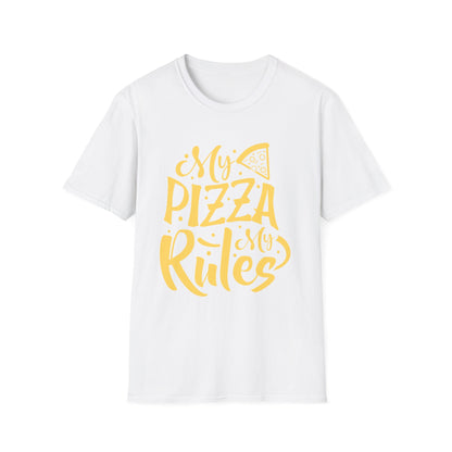 My Pizza Rules Unisex Softstyle T-Shirt - Perfect for Pizza Lovers & Foodies