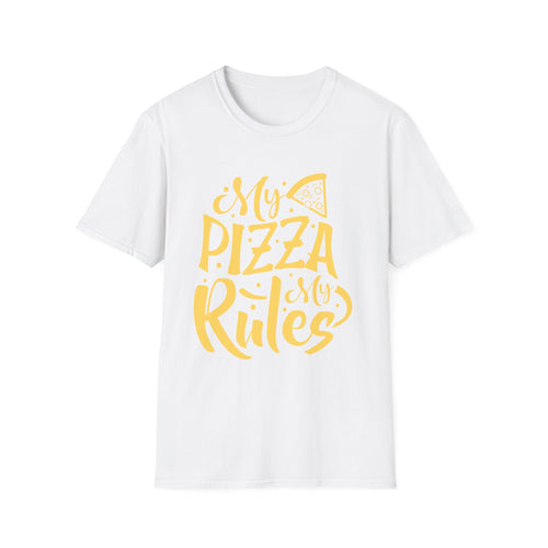 My Pizza Rules Unisex Softstyle T-Shirt - Perfect for Pizza Lovers & Foodies