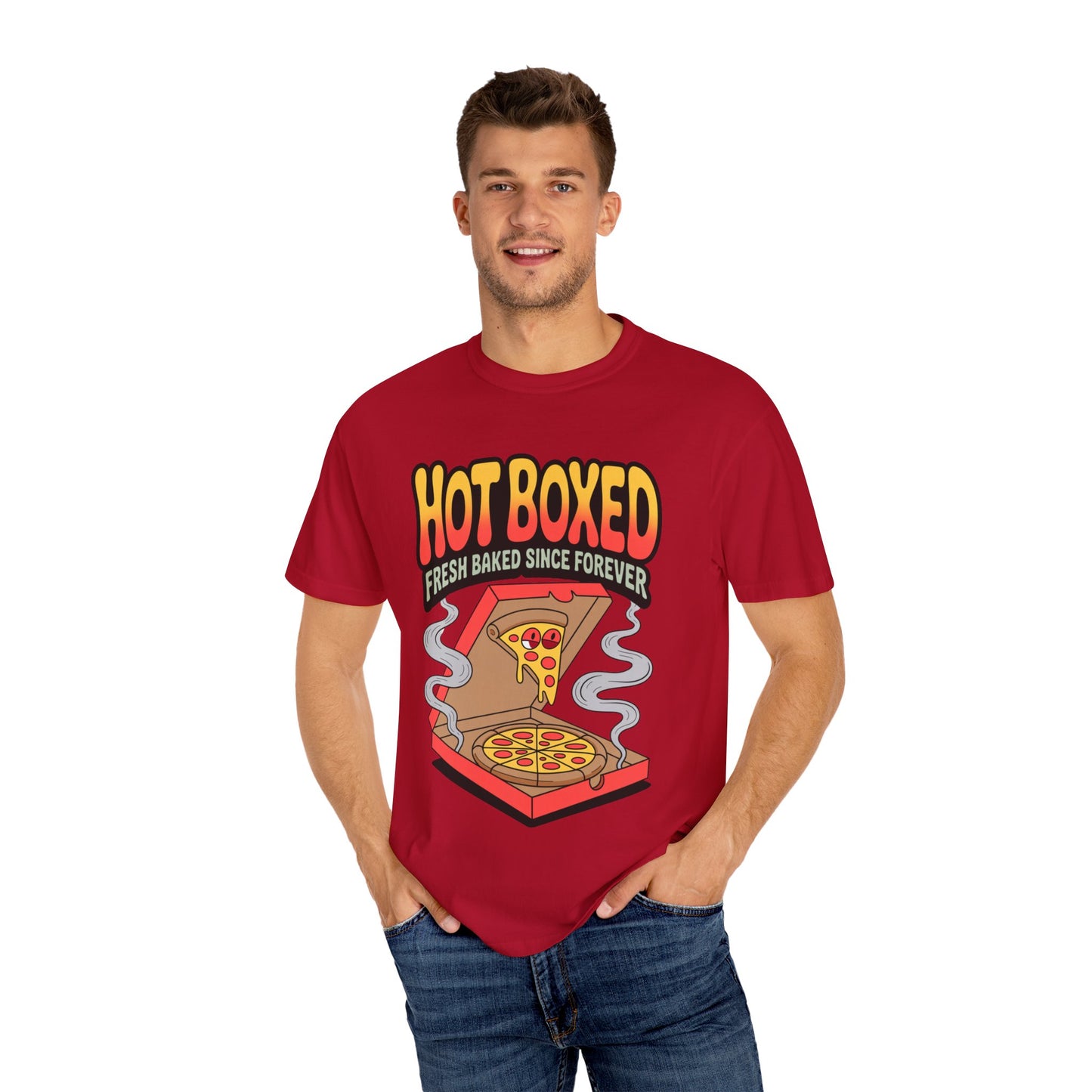 Pizza Lovers Unisex T-shirt | Hot Boxed Graphic Tee, Casual Wear, Gift for Foodies, Comfortable Lifestyle Shirt, Birthday Party Apparel