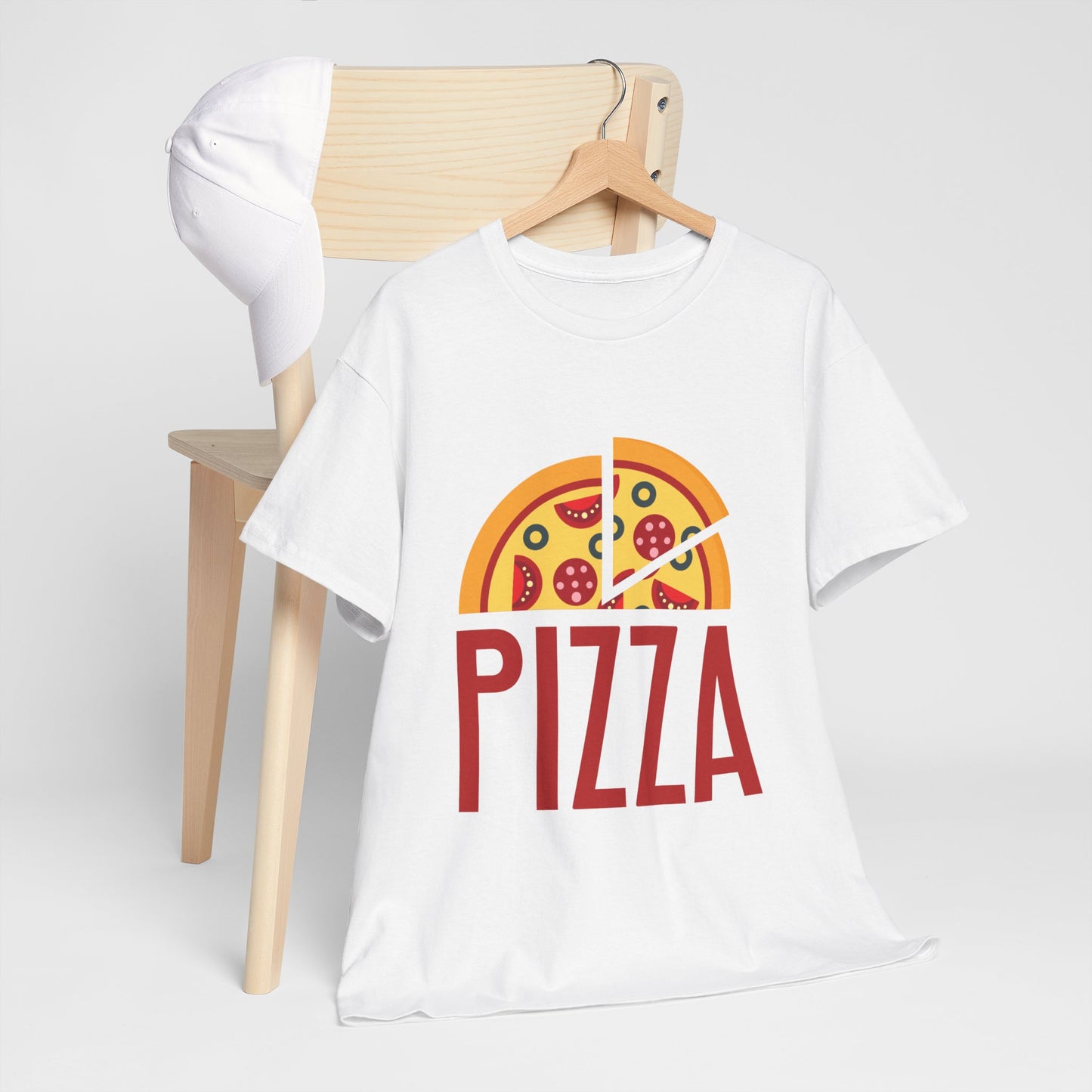Fun Pizza Slice Unisex Heavy Cotton Tee - Perfect for Food Lovers!